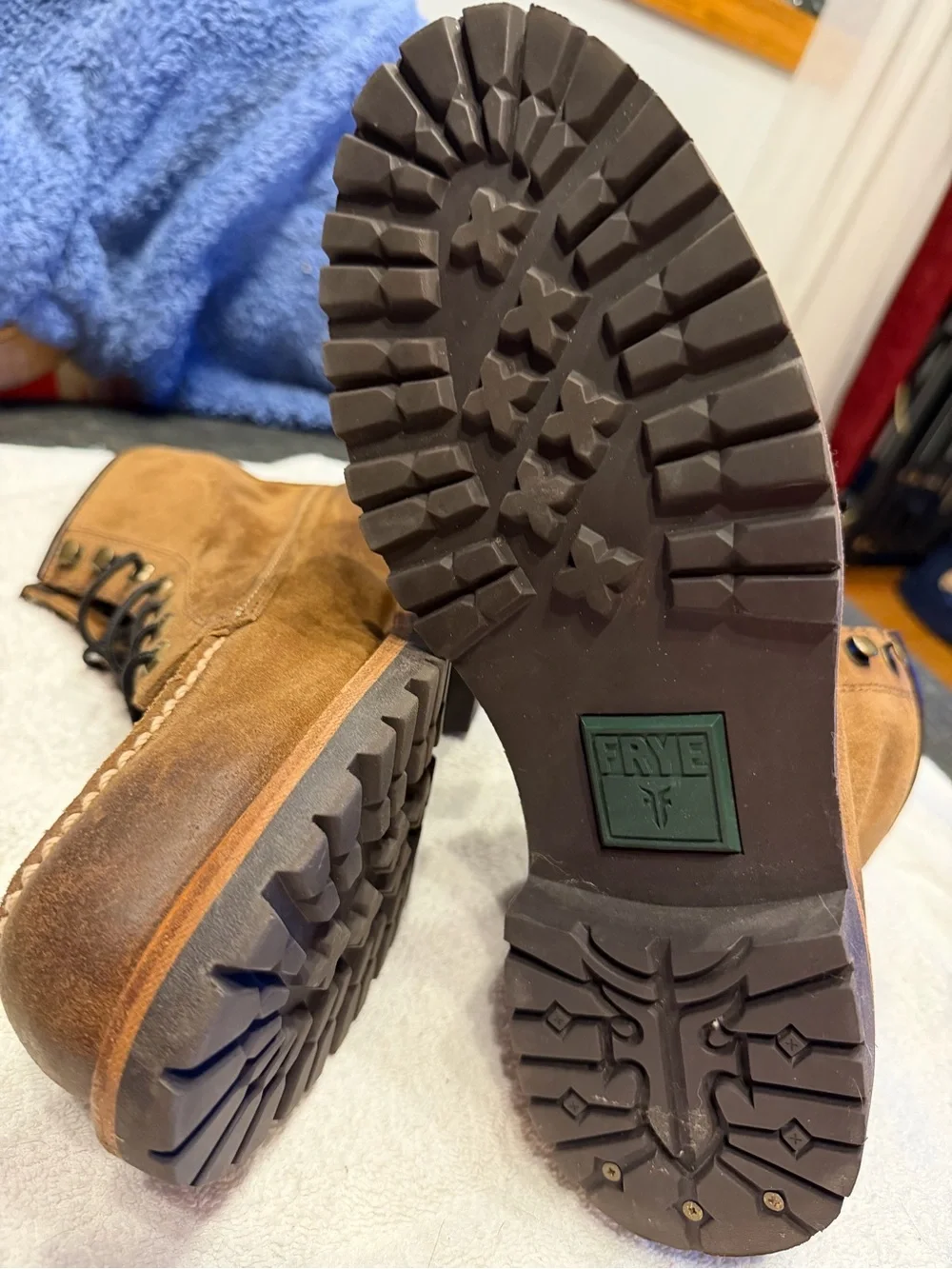 Frye leather/Suede Dakota mid Lace-Up Boots - Men's Size 8.5